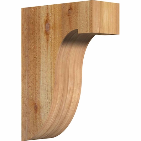 Ekena Millwork Del Monte Rough Sawn Corbel, Western Red Cedar, 4"W x 10"D x 14"H COR04X10X14DEL00RWR